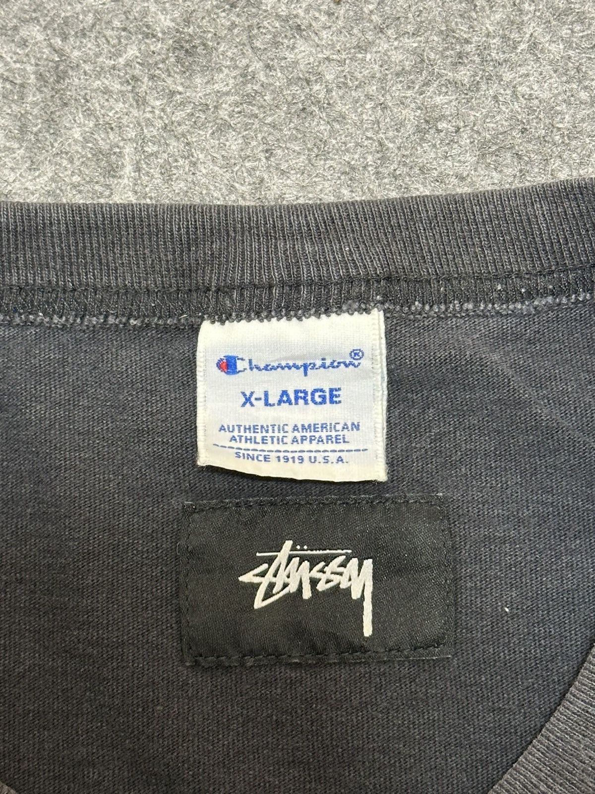 Stussy Stussy x Champion World Tour T-shirt. Size US XL / EU 56 / 4 - 6 Thumbnail