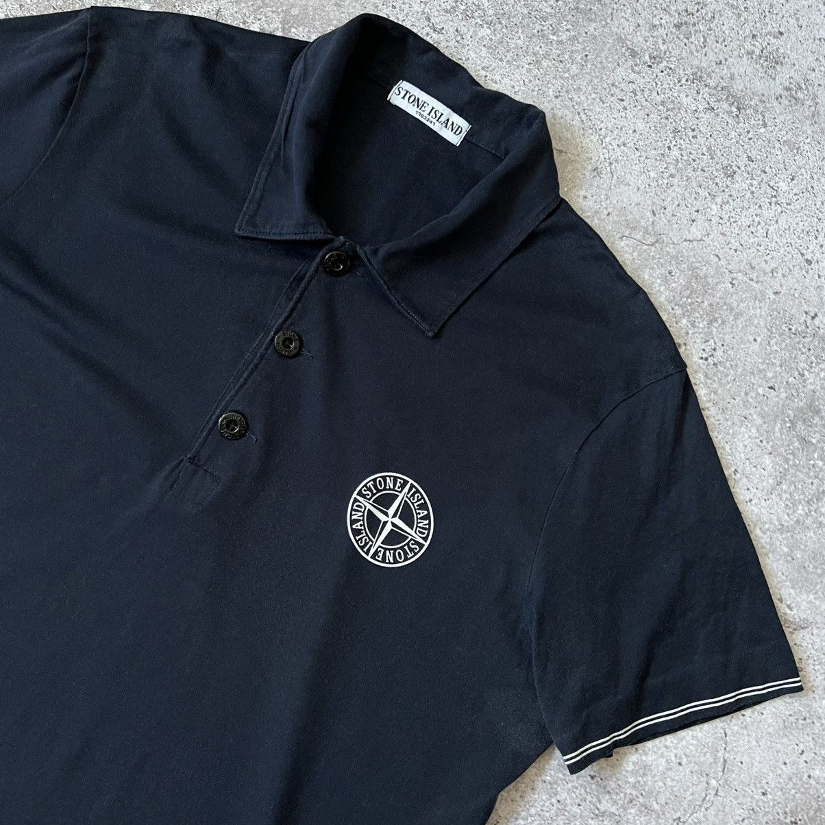 Stone Island Stone Island Vintage 2008 Compass Logo Polo Shirt XL Size US L / EU 52-54 / 3 - 2 Thumbnail