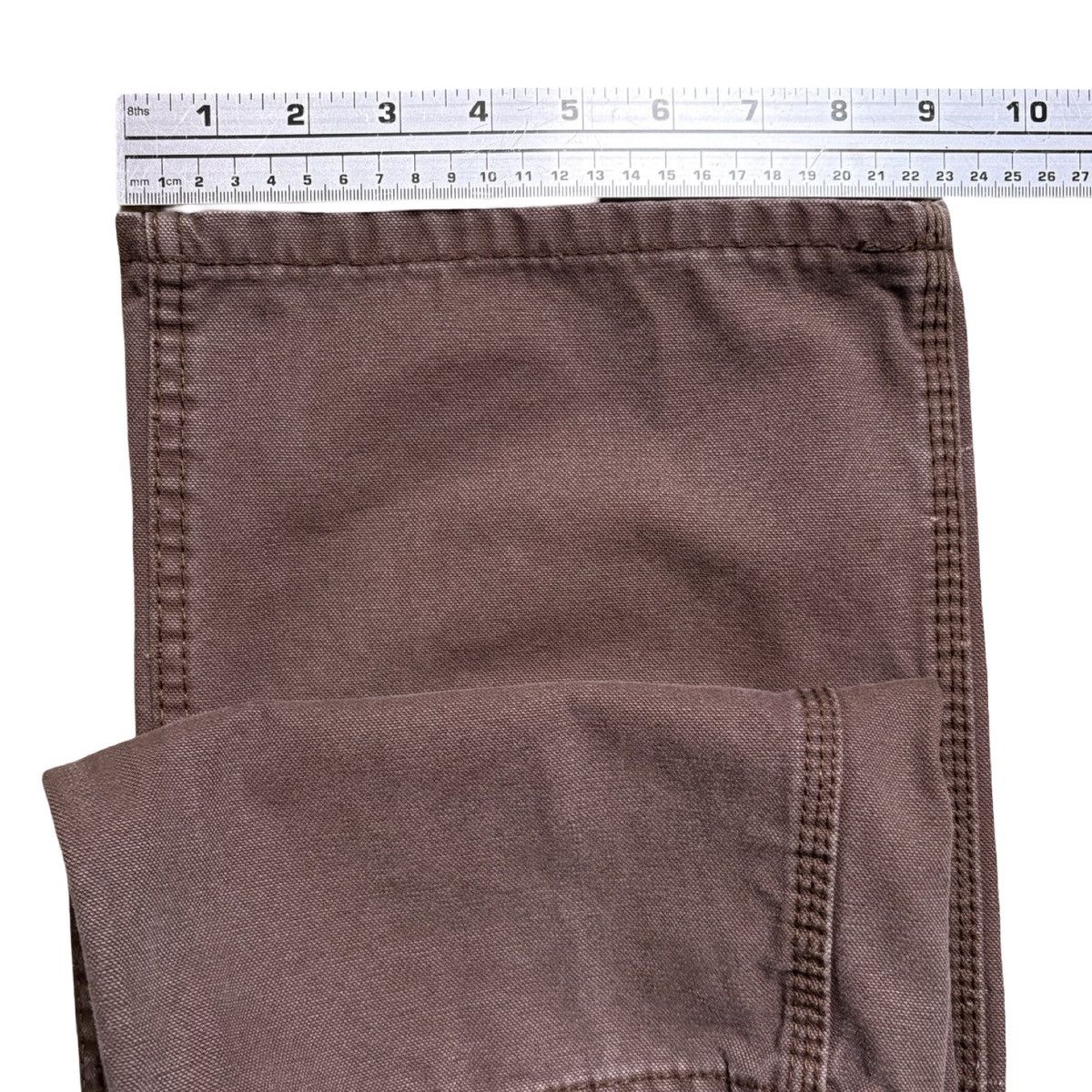 Other Vintage Schmidt Workwear Faded Brown Carpenter Pants 38x30 Size US 38 / EU 54 - 7 Thumbnail