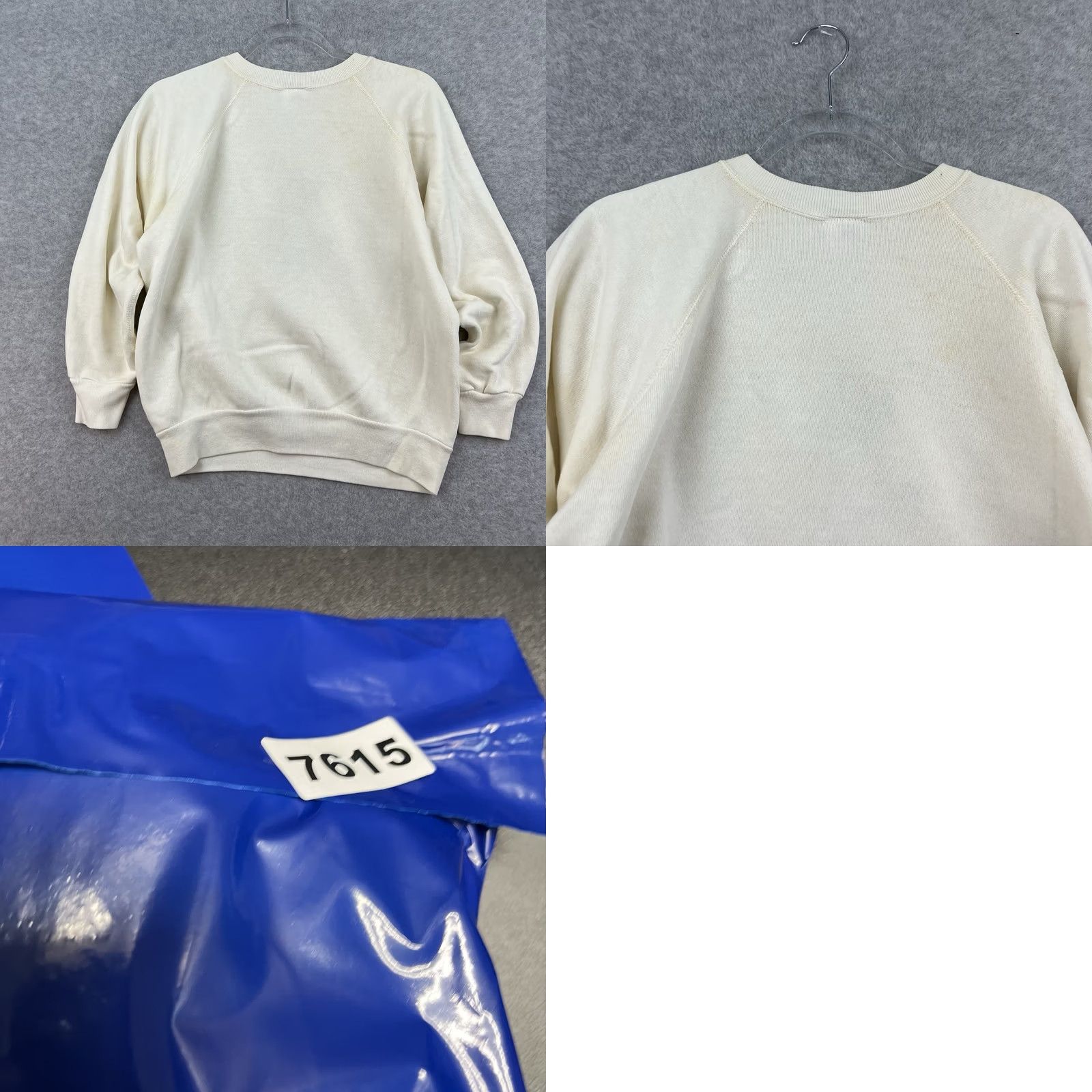 Velva Sheen VINTAGE Velva Sheen Sweatshirt Raglan Kent State 80s Teddy Bear Velvet White Mens M Size US M / EU 48-50 / 2 - 9 Thumbnail
