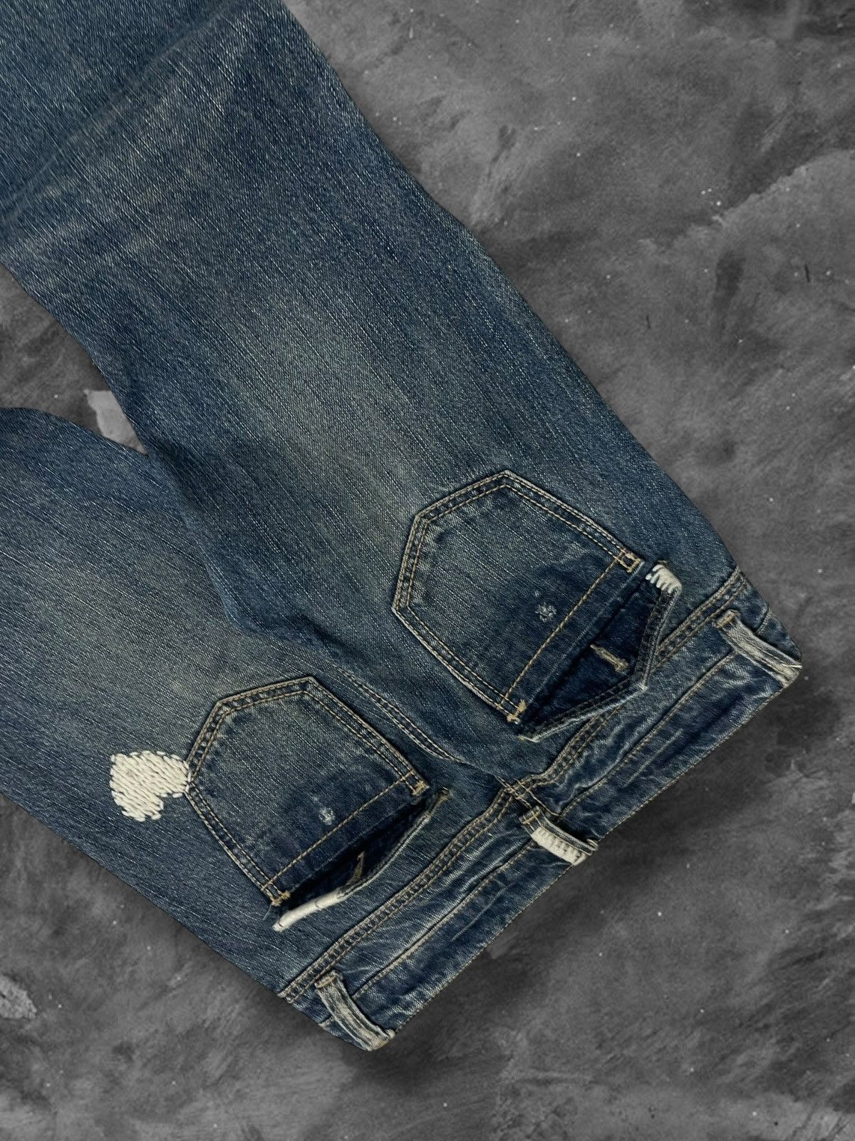 semanticdesign Vintage Rare 90s Japan Designer Semantic Design Flared Denim Size US 30 / EU 46 - 12 Thumbnail