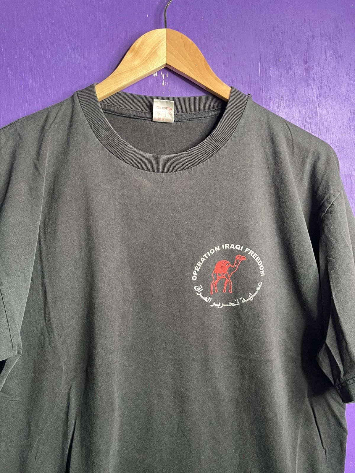 Vintage Vintage 90s Operation Iraqi freedom mullet tee Size US L / EU 52-54 / 3 - 3 Thumbnail