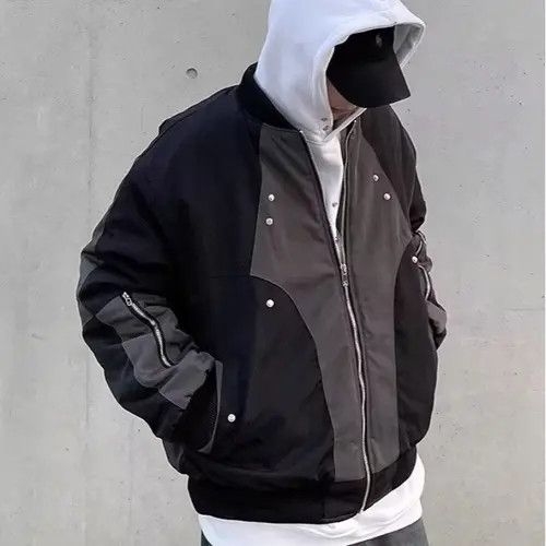 Other Kawashima x Mint Black Patchwork Bomber Jacket Size US M / EU 48-50 / 2 - 4 Thumbnail