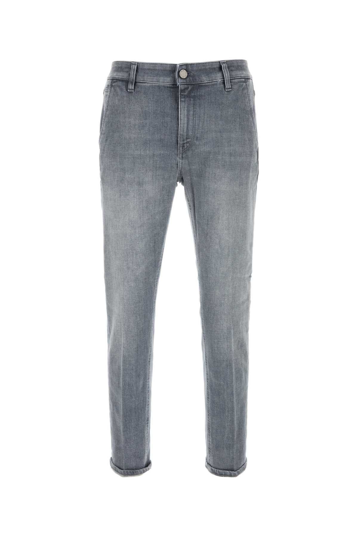 PT Torino Grey Stretch Denim Jeans Size US 31 - 1 Thumbnail