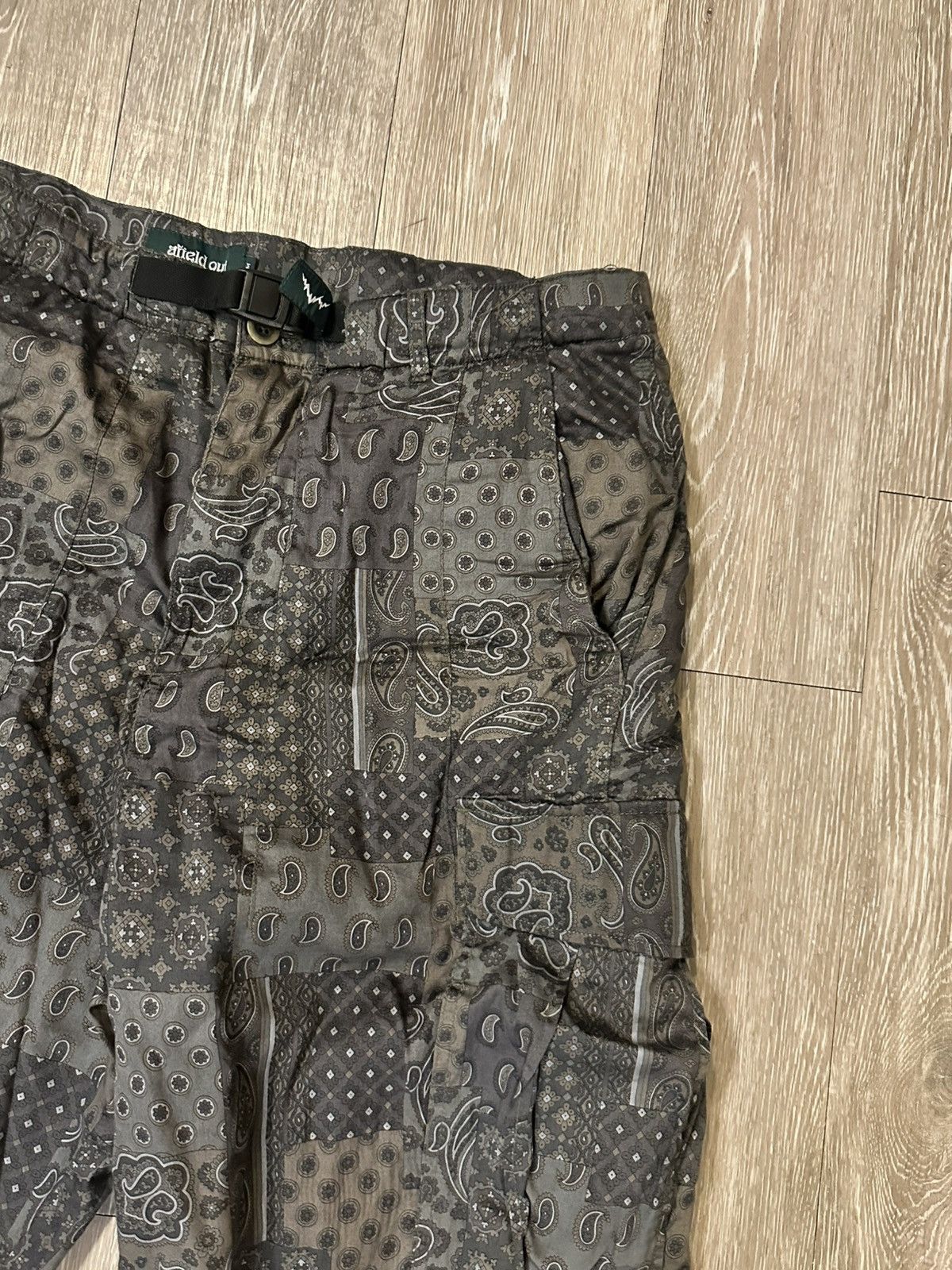 Afield Out Afield Out Green Paisley Cargo Pants Size US 32 / EU 48 - 3 Thumbnail