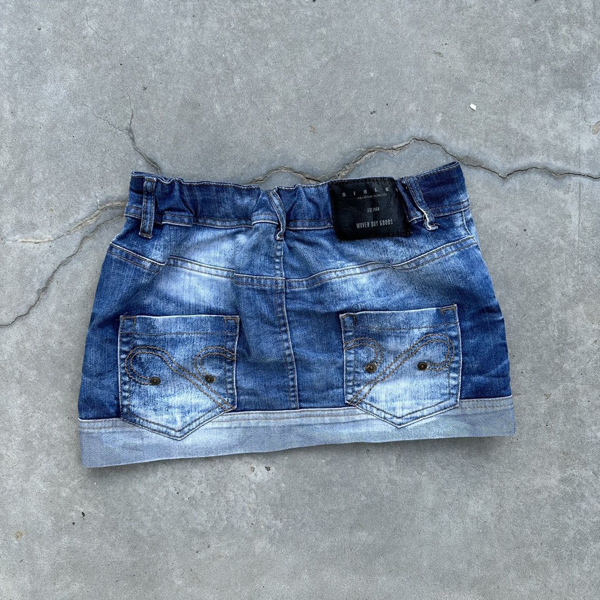 Japanese Brand × Vintage Vintage Japanese Style Denim Jeans Mini Skirt Y2K 00s USA Size 27" / US 4 / IT 40 - 2 Thumbnail