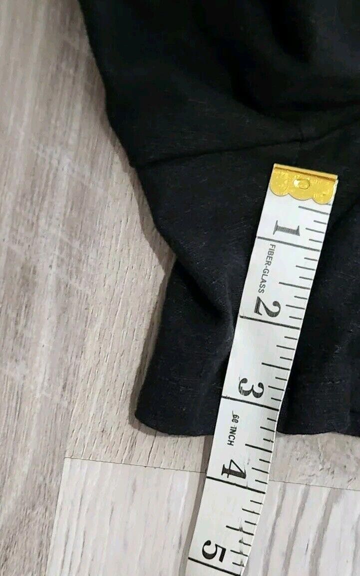 Torrid Torrid Linen Blend Shorts 00 Large Black Pockets Drawstring Size 36" / US 14 / IT 50 - 5 Thumbnail