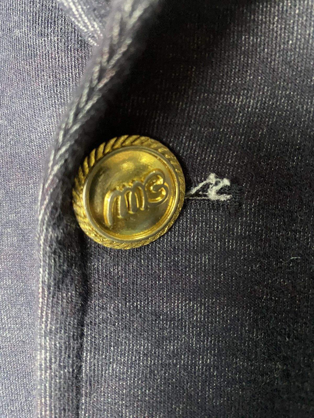 Issey Miyake Mercibeaucoup Issey Miyake Indigo Stripe Jacket Size US M / EU 48-50 / 2 - 7 Thumbnail