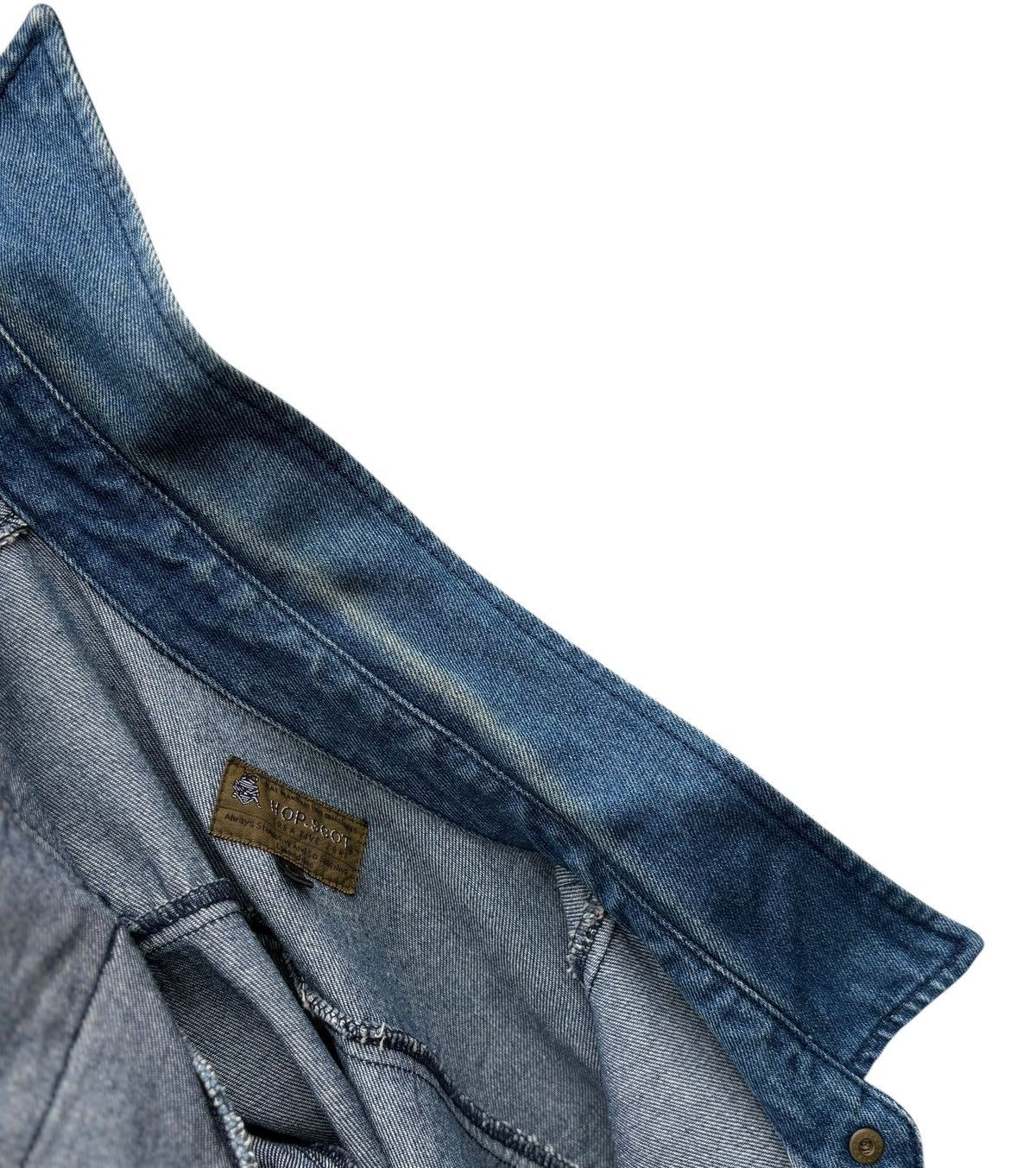 Japanese Brand Vintage Hop Scot Bleach Denim Workwear Chore Jacket Size US M / EU 48-50 / 2 - 7 Thumbnail