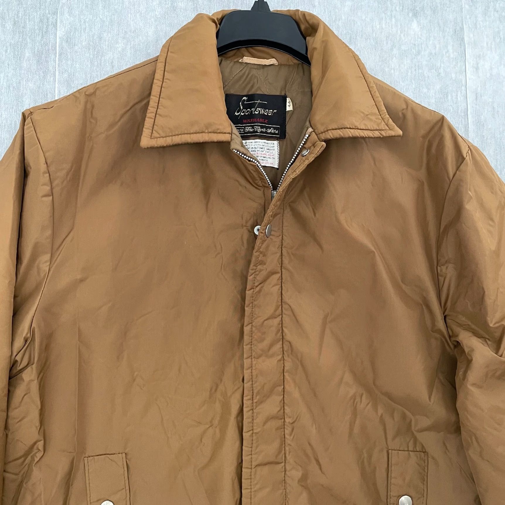 Sears Vintage Sears Men's Barn Coat Jacket 44 Brown Full Zip Lined Hunting 70s Outdoor Casual Size US S / EU 44-46 / 1 - 4 Thumbnail