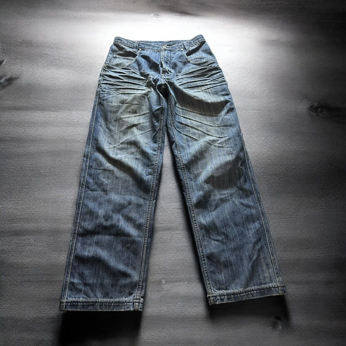 Al Wissam × Vintage Vintage Al Wissam Denim Jeans Men’s 36 Blue Straight Leg Y2K Size US 36 / EU 52 - 2 Thumbnail