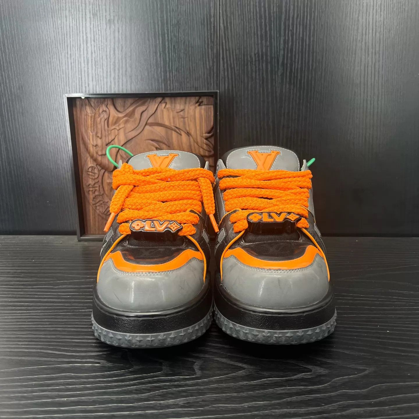 Louis Vuitton LV maxi black orange Pikachu 7/41 Size US 8 / EU 41 - 4 Thumbnail