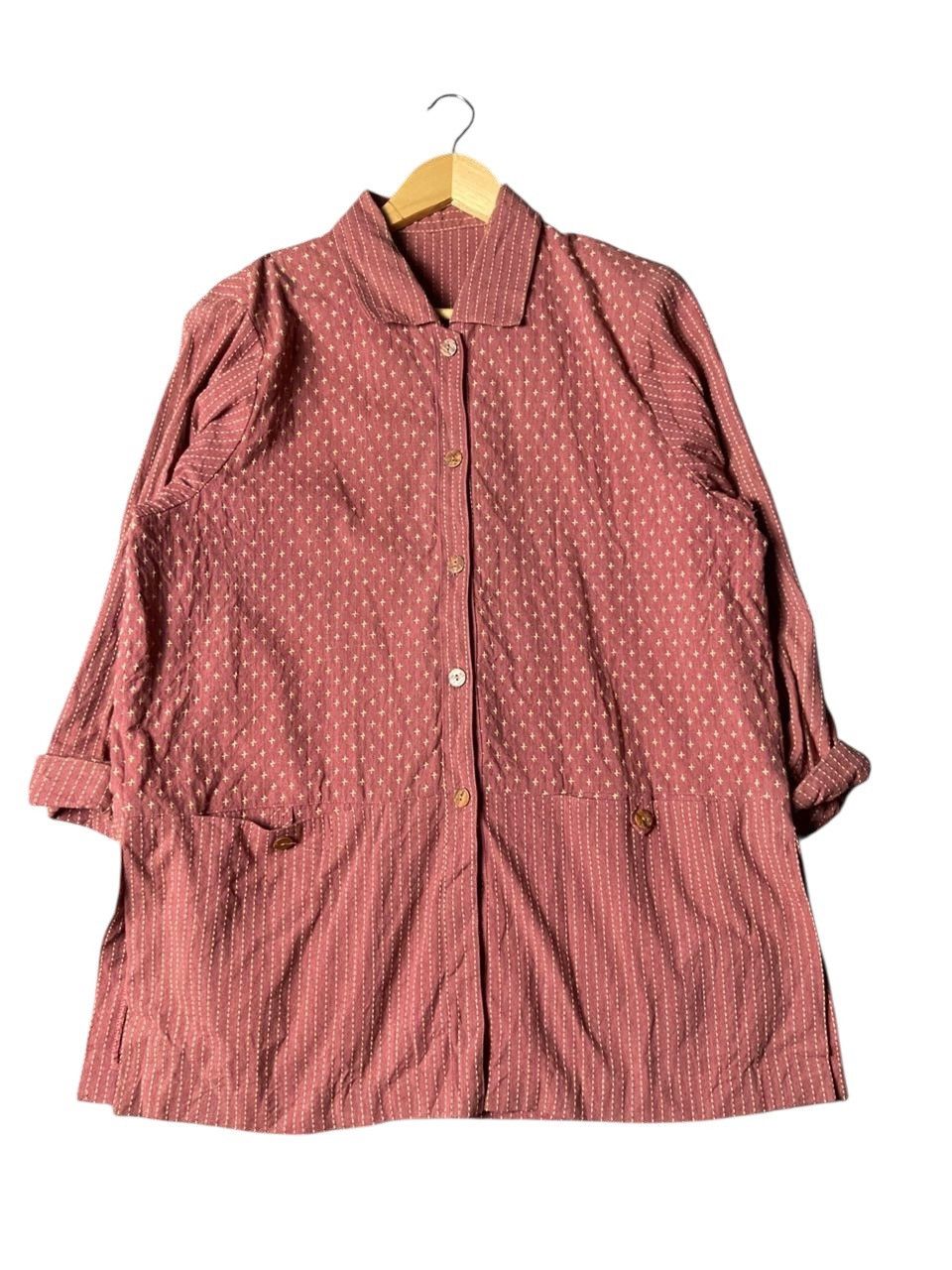 Japanese Brand Japanese Brand Textured Button Up Shirts (170) Size M / US 6-8 / IT 42-44 - 1 Thumbnail