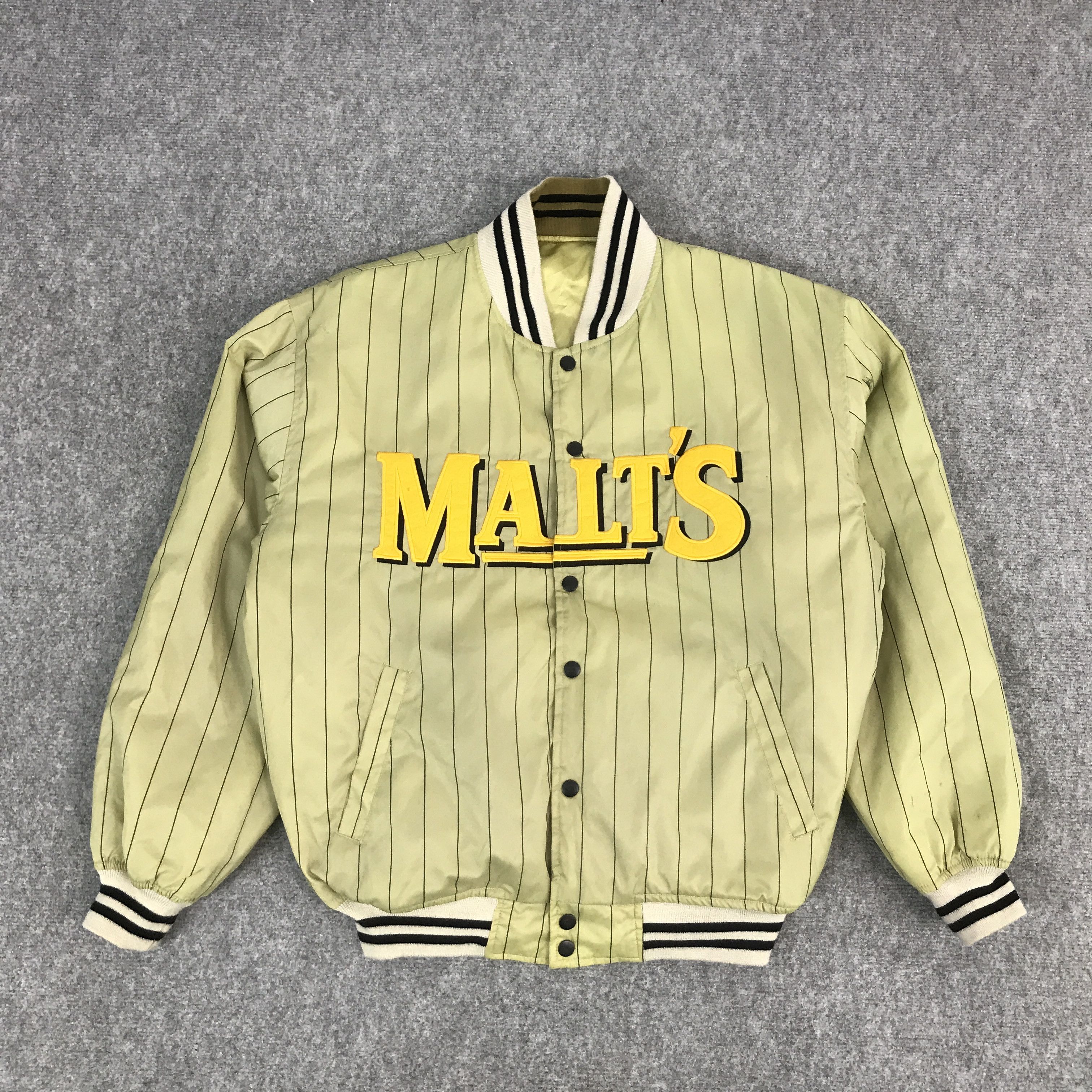 Japanese Brand MALTS BEER BOMBER JACKET Size US L / EU 52-54 / 3 - 1 Thumbnail
