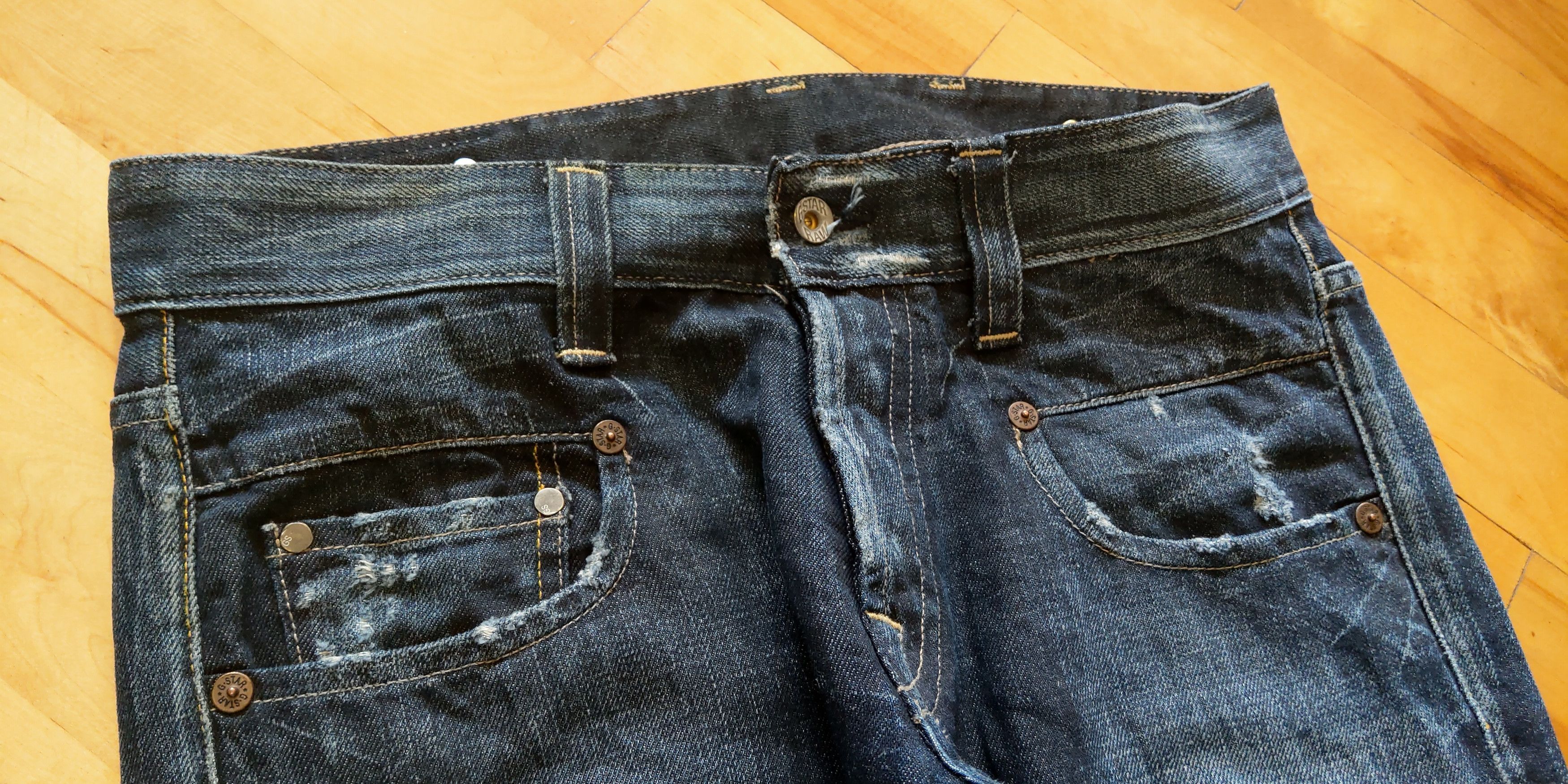 G-Star Stacked Mid Skinny Pants Flared Alt Neo Denim 3301 Size US 33 - 9 Thumbnail
