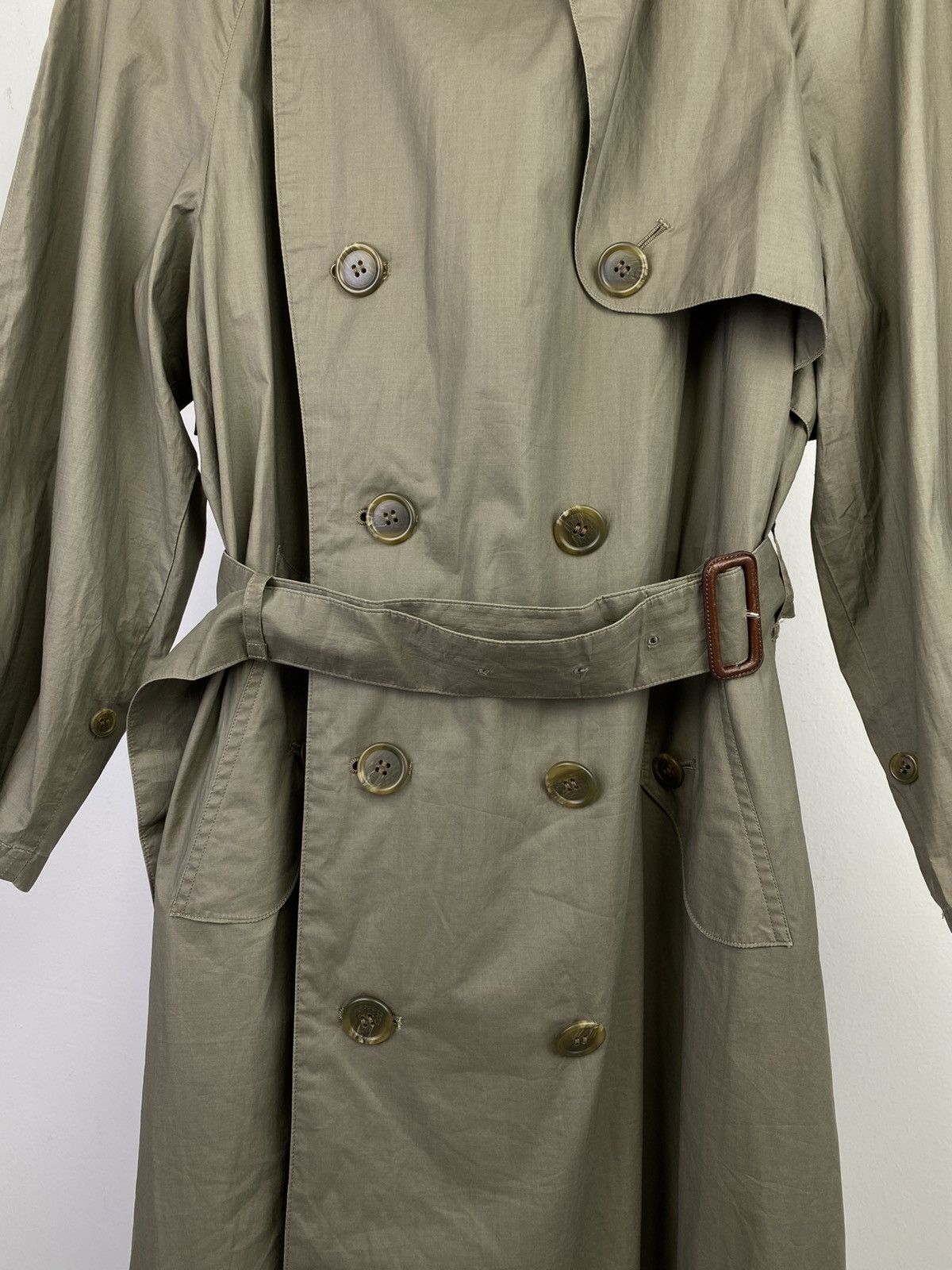 Burberry Vintage 90’s Burberrys’ Cotton Double Breast Trench Coat Size US M / EU 48-50 / 2 - 13 Thumbnail