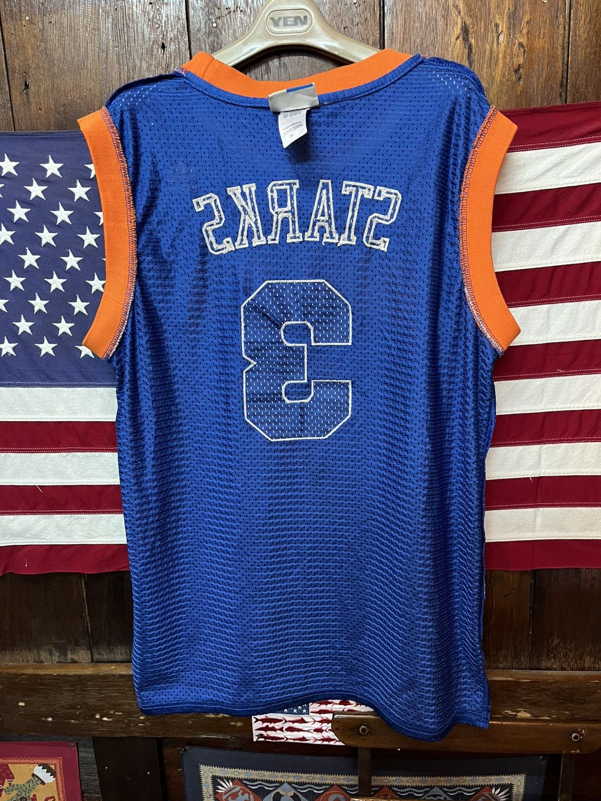 Adidas New York Knicks John Starks #3 Adidas NBA HWC Jersey Size US XL / EU 56 / 4 - 8 Thumbnail