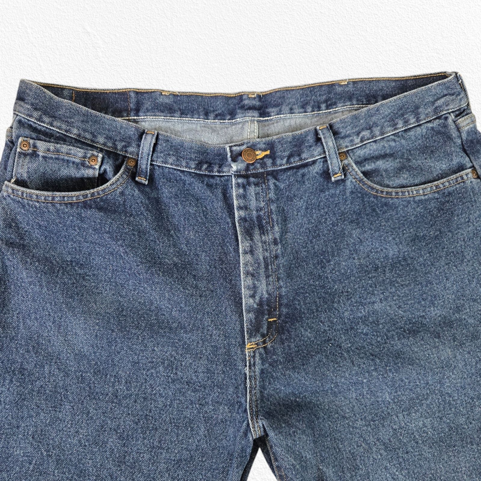 Wrangler 90s Wrangler Dark Wash Relaxed Straight Jeans Size 40 x 32 Size US 40 / EU 56 - 4 Thumbnail