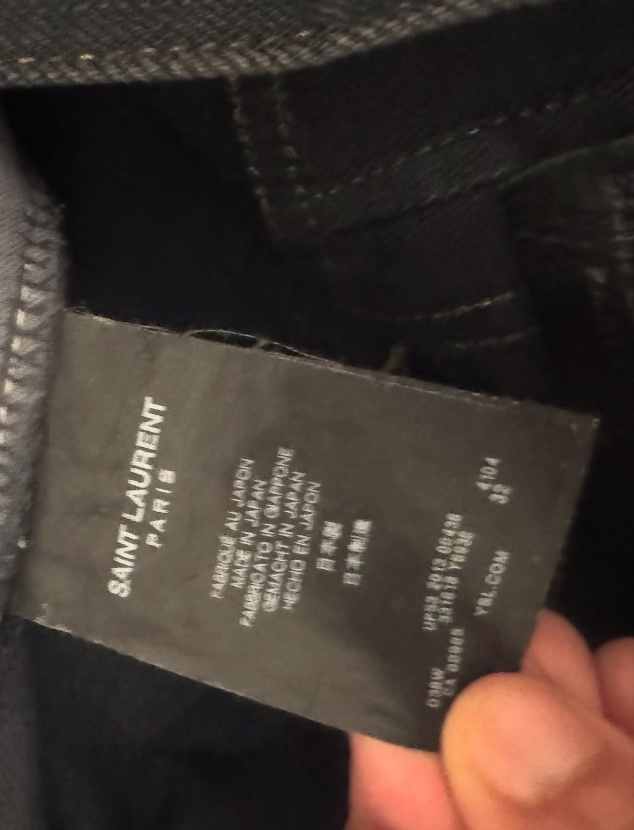 Saint Laurent Paris Saint laurent paris Black chain denim Size US 32 / EU 48 - 4 Thumbnail