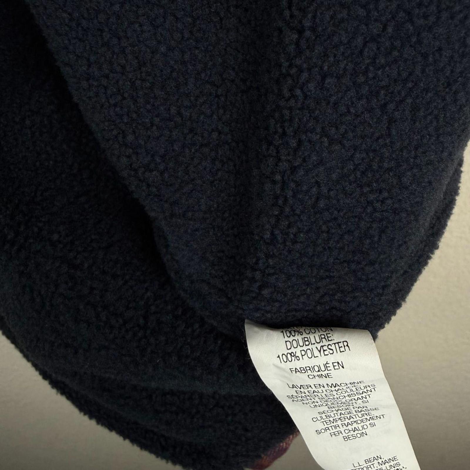L.L. Bean L.L. Bean Flannel Men's L Navy Burgundy Fleece 100% Cotton Size US L / EU 52-54 / 3 - 4 Thumbnail