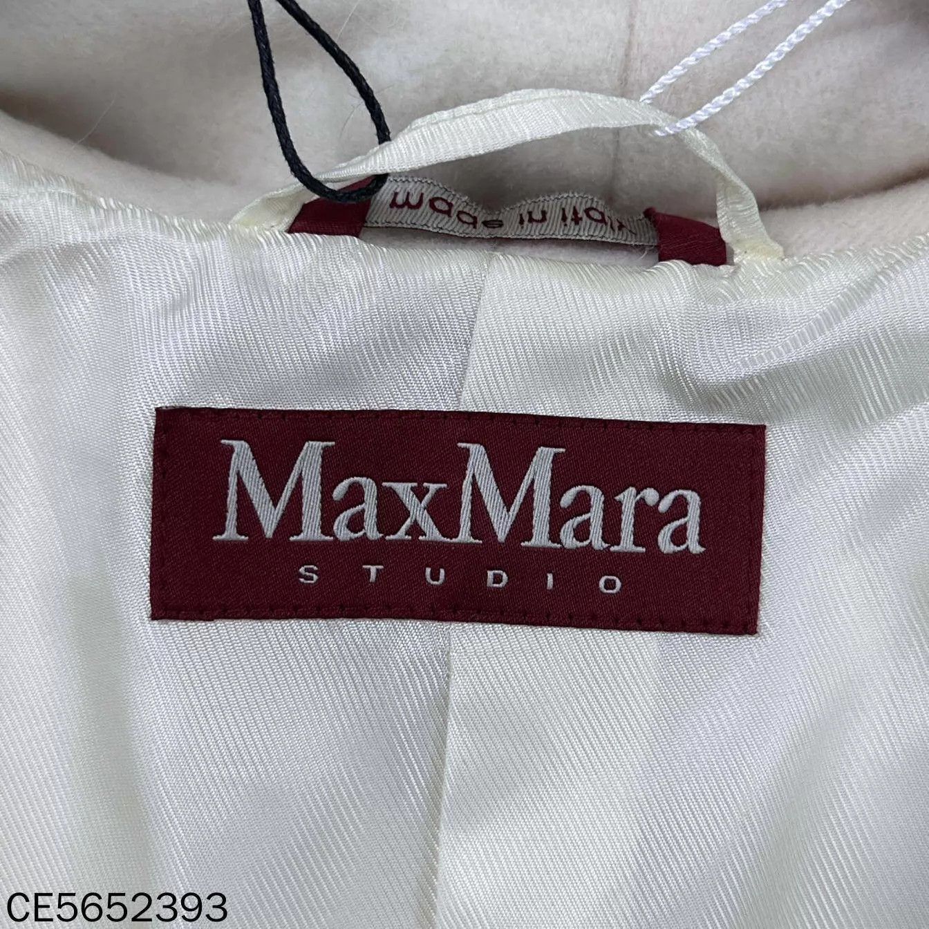 Max Mara MaxMara Cream Mango Fur Collar Coat (38) Size S / US 4 / IT 40 - 4 Thumbnail