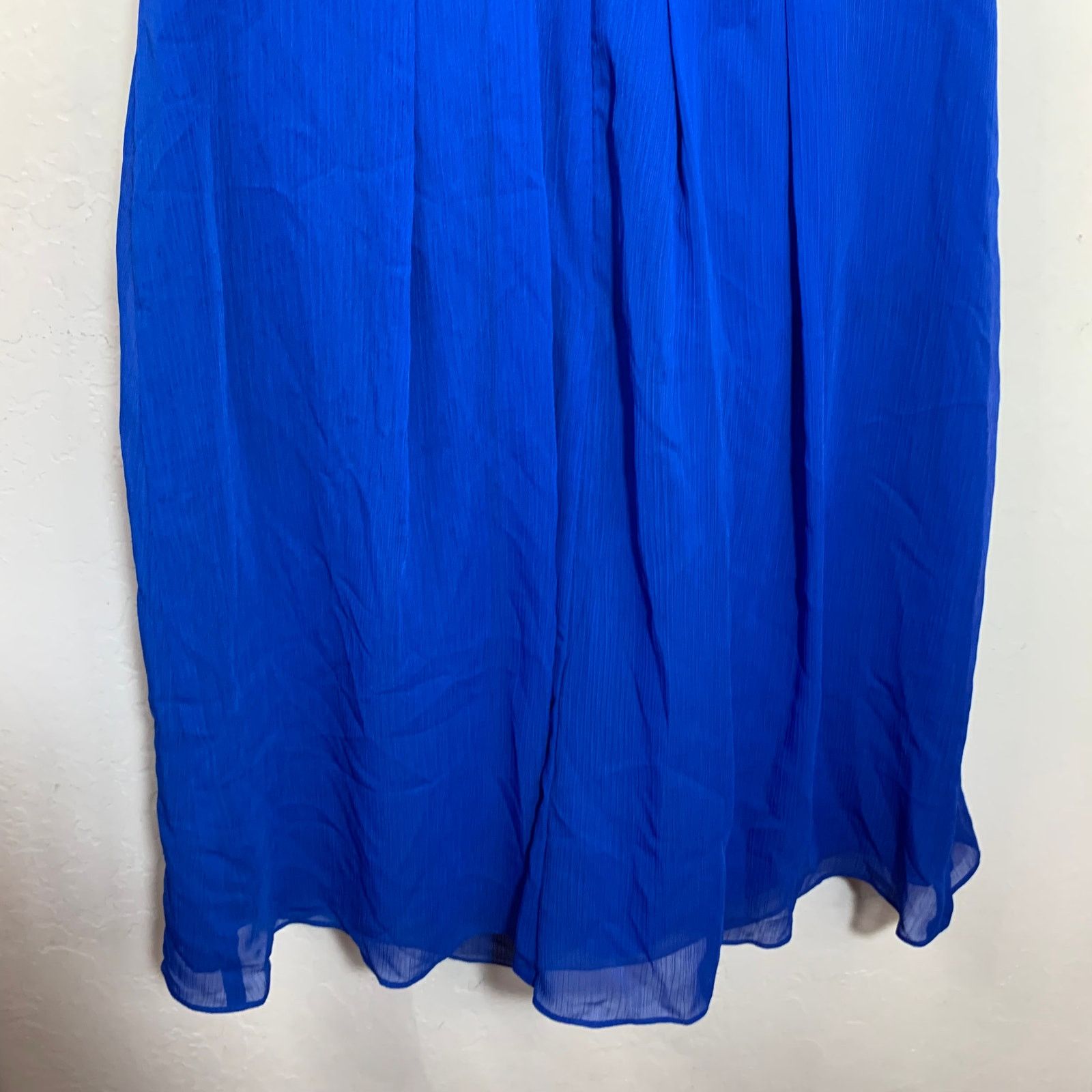 Other David's Bridal Blue Chiffon Mini Dress Size 2 Size XS / US 0-2 / IT 36-38 - 11 Thumbnail
