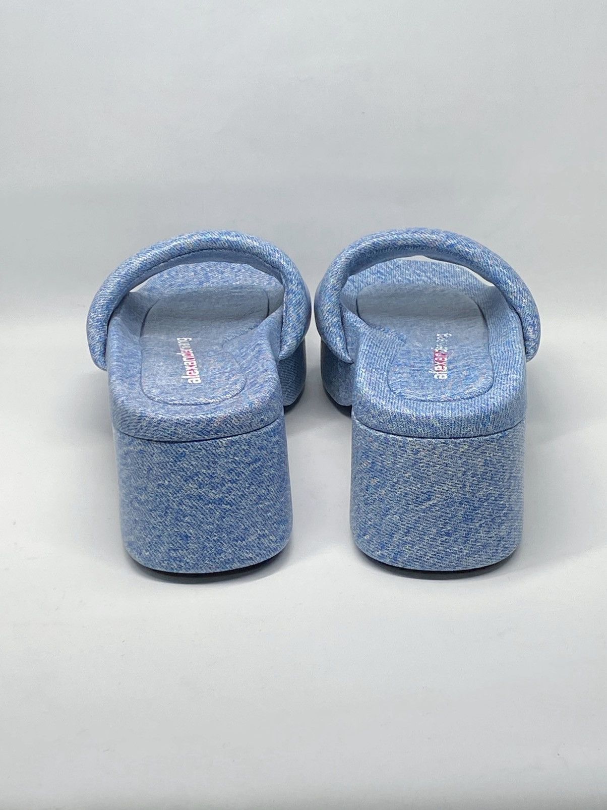 Alexander Wang Alexander Wang Denim Print Leather Platform Sandals size 38 Size US 8 / IT 38 - 6 Thumbnail