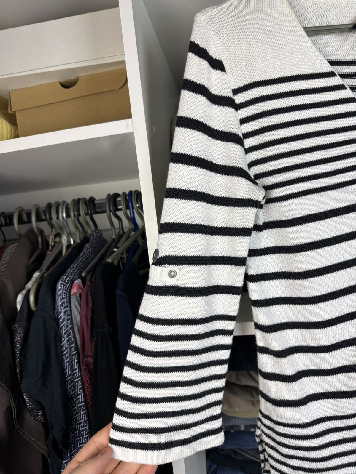 Jean Paul Gaultier Jean Paul Gaultier JPG Jeans Striped Zip-Up Cardigan Sweater Size S / US 4 / IT 40 - 7 Thumbnail