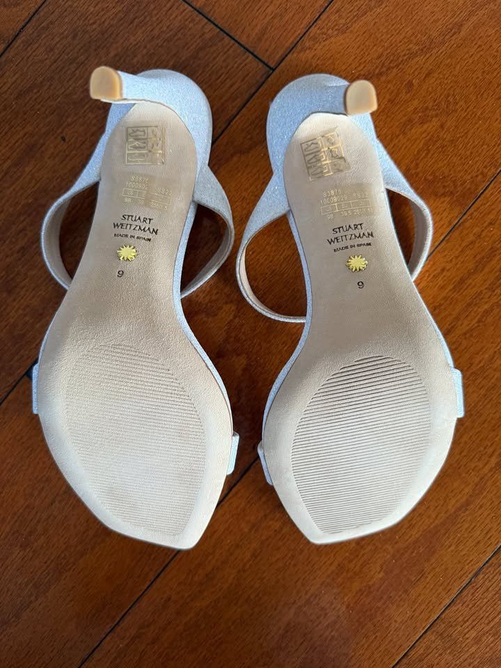 Stuart Weitzman Stuart Weitzman Aleena 100 White heeled sandals Size US 9 / IT 39 - 5 Thumbnail