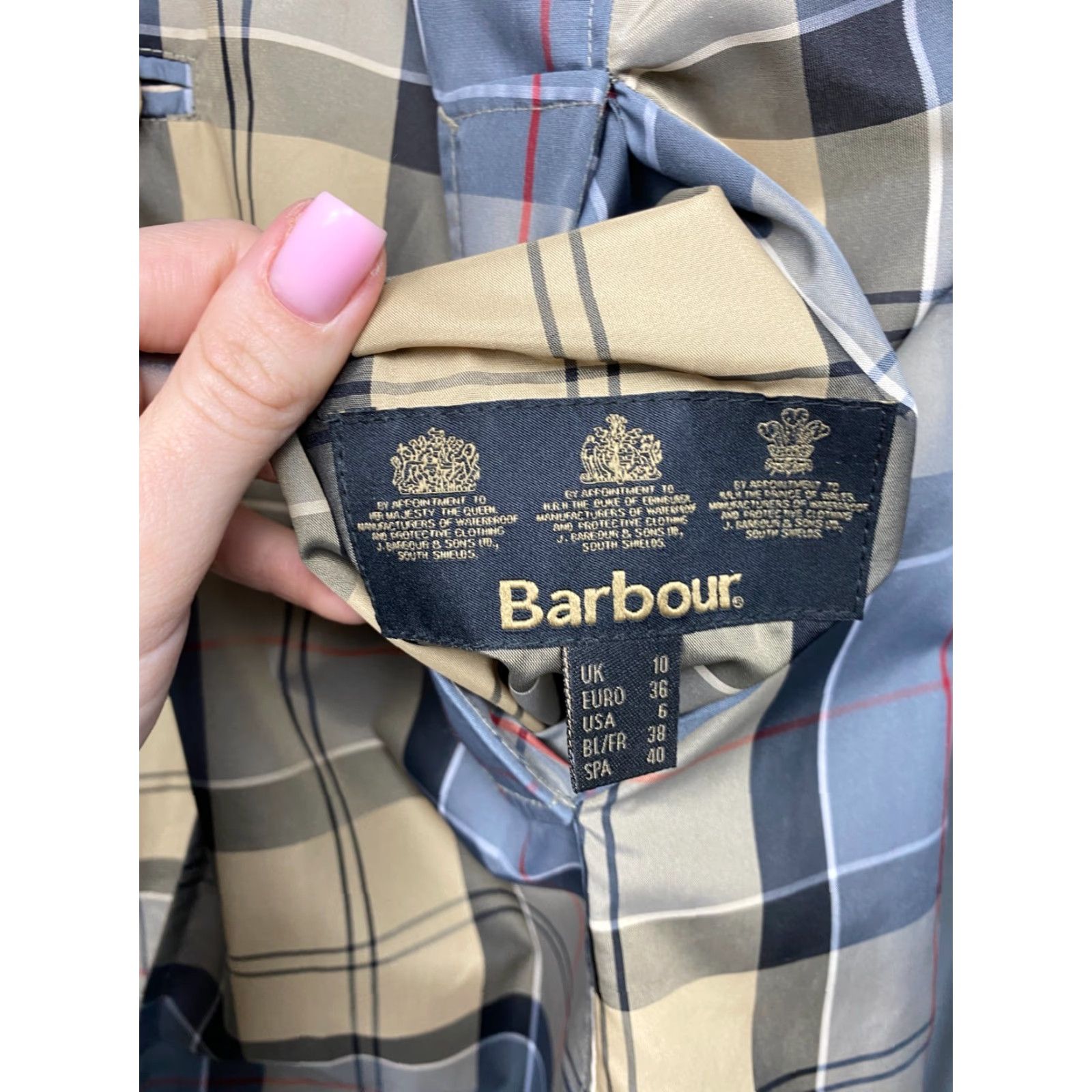 Barbour Barbour Jacket Derby Mac Reversible Tartan Womens Trench UK 10 Multicolor Polyester Lining Regular XS-XXL Size M / US 6-8 / IT 42-44 - 3 Thumbnail