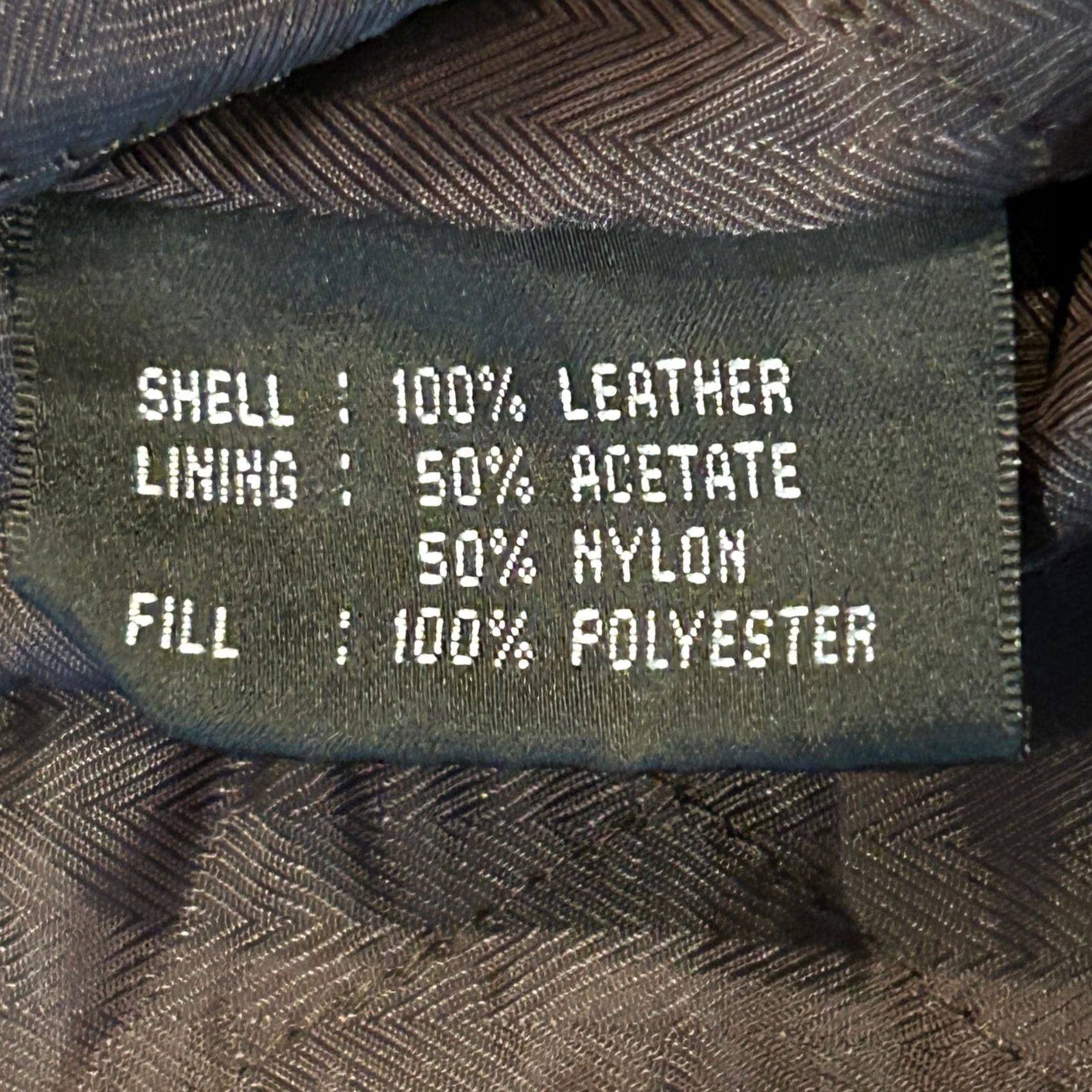Baracuta Jacket Mens 3xl Brown Leather Bomber Full Zip Collared Quilt Lined, Men's (Size Xxl) — image 4 of 6