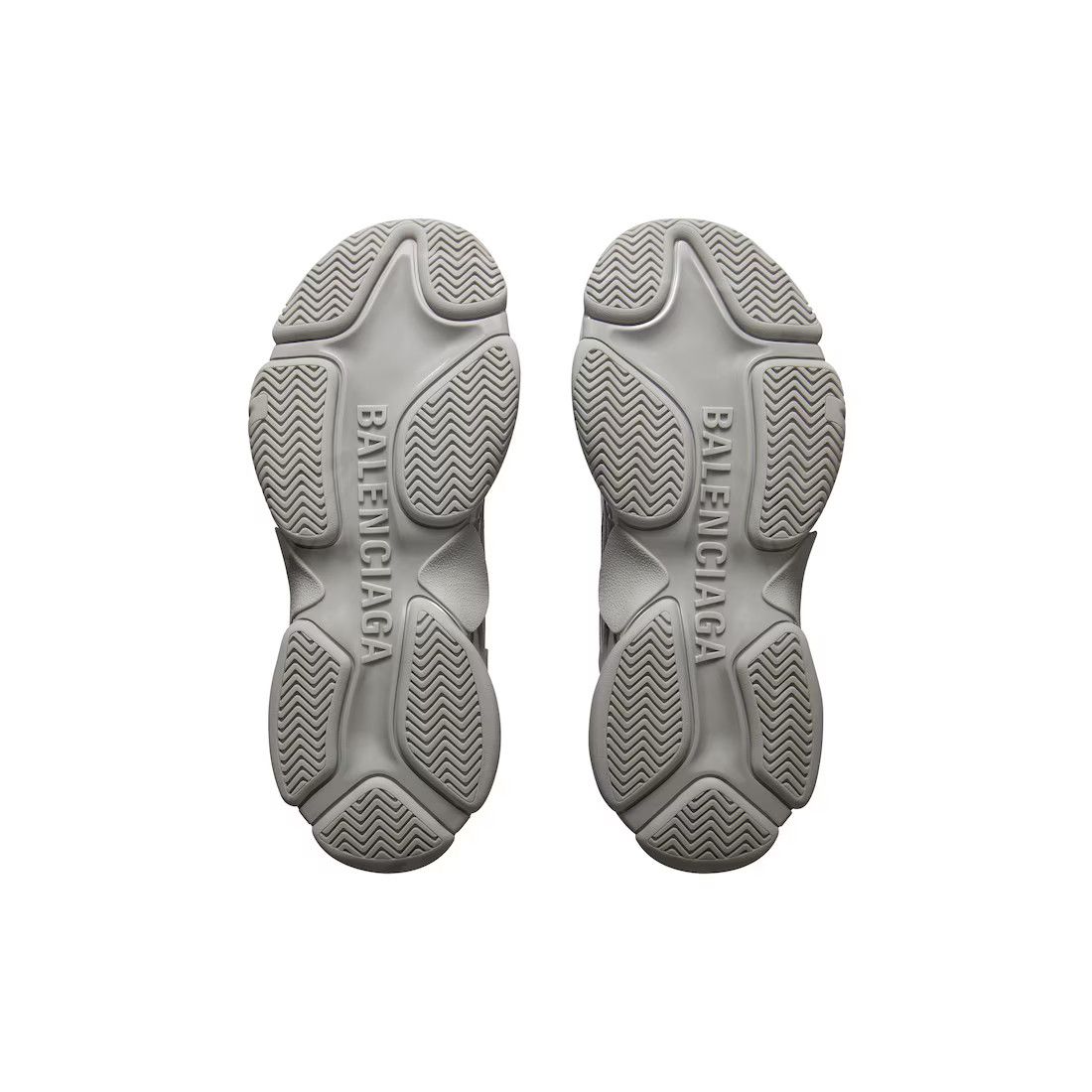 Balenciaga o1mt1gz0924 Triple S Logotype Sneaker in Grey/Black Size US 11 / EU 44 - 5 Thumbnail