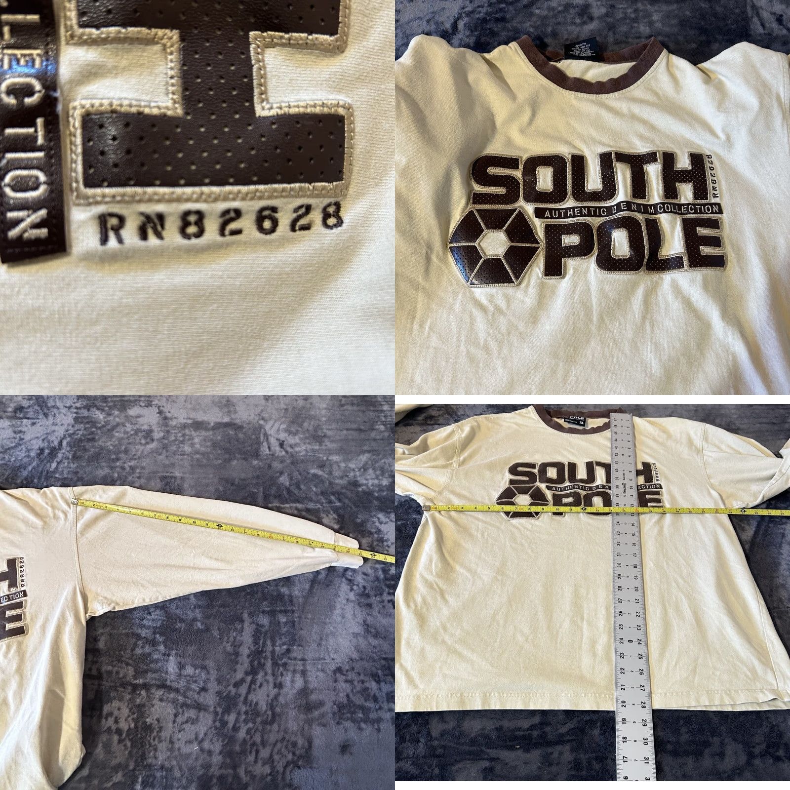 Southpole VINTAGE South Pole Authentic Collection Long Sleeve Shirt Men XL Tan Brown Spell Out Size US XL / EU 56 / 4 - 9 Thumbnail