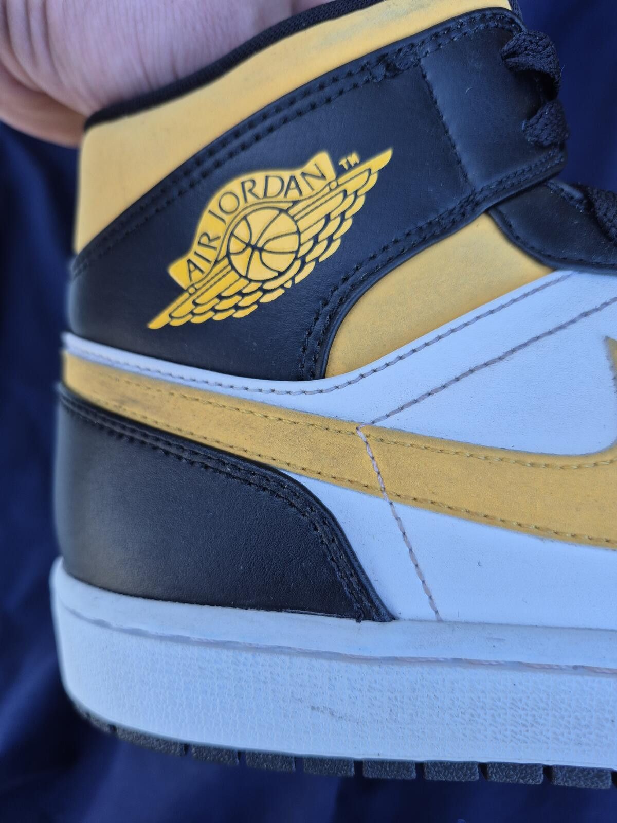 Jordan Brand Air Jordan 1 Mid 'Black University Gold' Size 10 - No Box Size US 10 / EU 43 - 5 Thumbnail