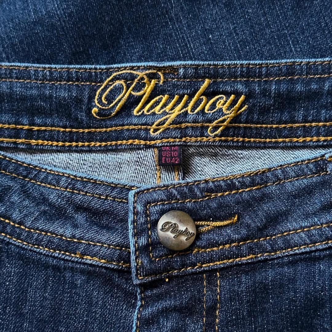 Playboy Upcycled “DRAGON POWER” Timberland Jeans Size 32" / US 10 / IT 46 - 5 Thumbnail