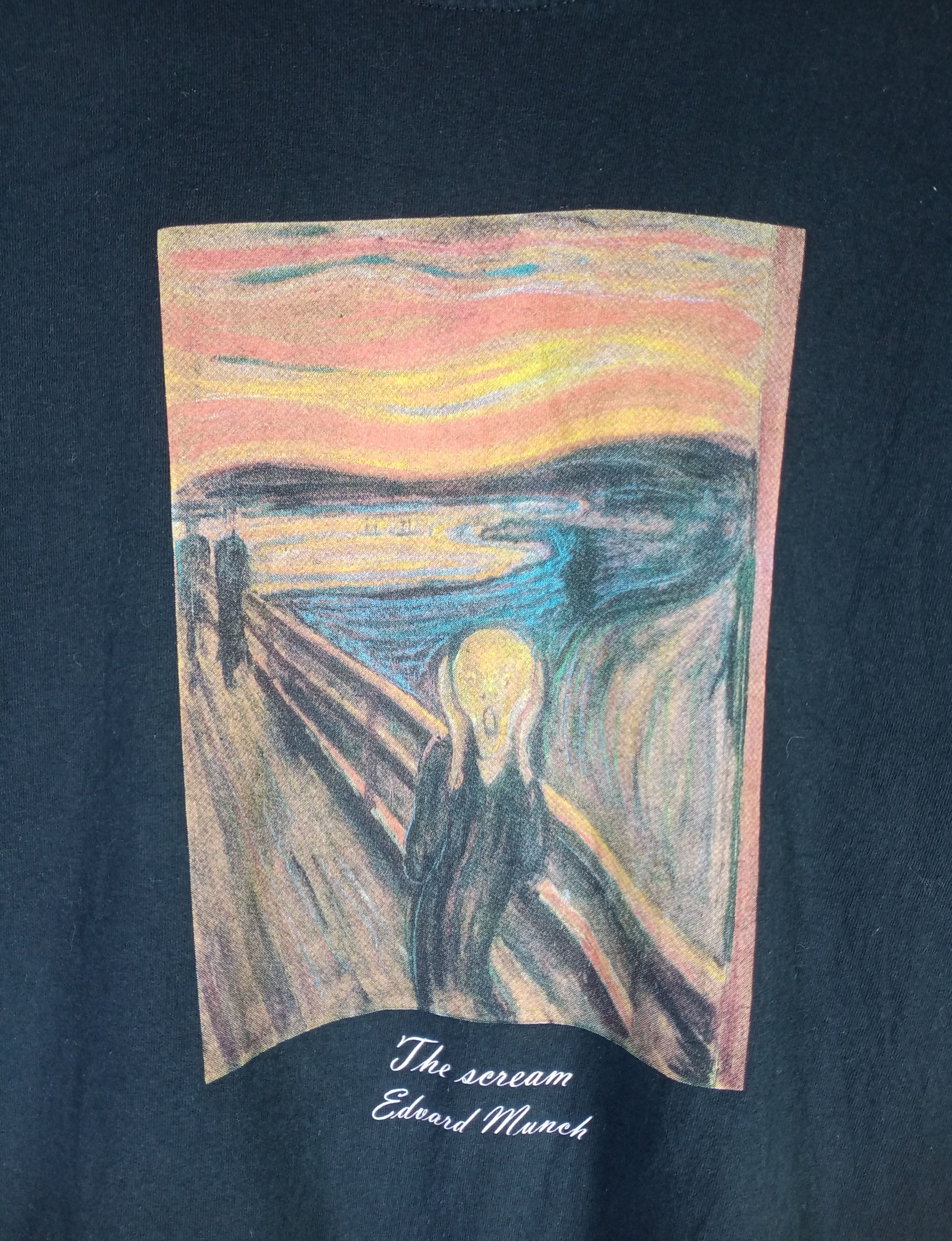 Vintage Rare Vintage The Scream Edward Munch Art Long Sleeve Size US L / EU 52-54 / 3 - 3 Thumbnail