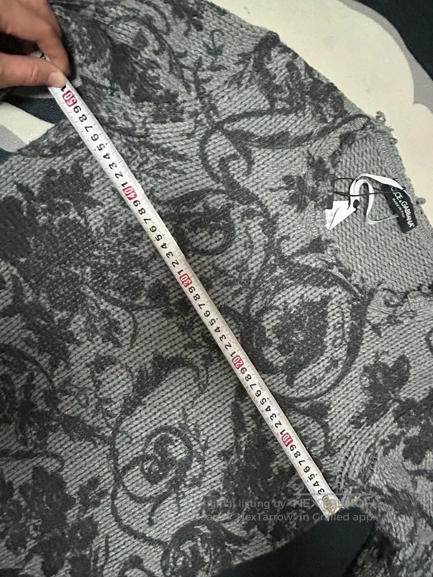 Dolce & Gabbana Dolce & Gabbana Knit Sweater with Iris Pattern. Size L / US 10 / IT 46 - 5 Thumbnail