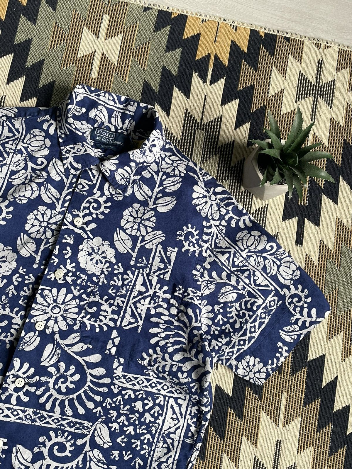 Vintage Polo Ralph Lauren Floral-print Gawai Sleeveless Shirt Size US S / EU 44-46 / 1 - 5 Thumbnail