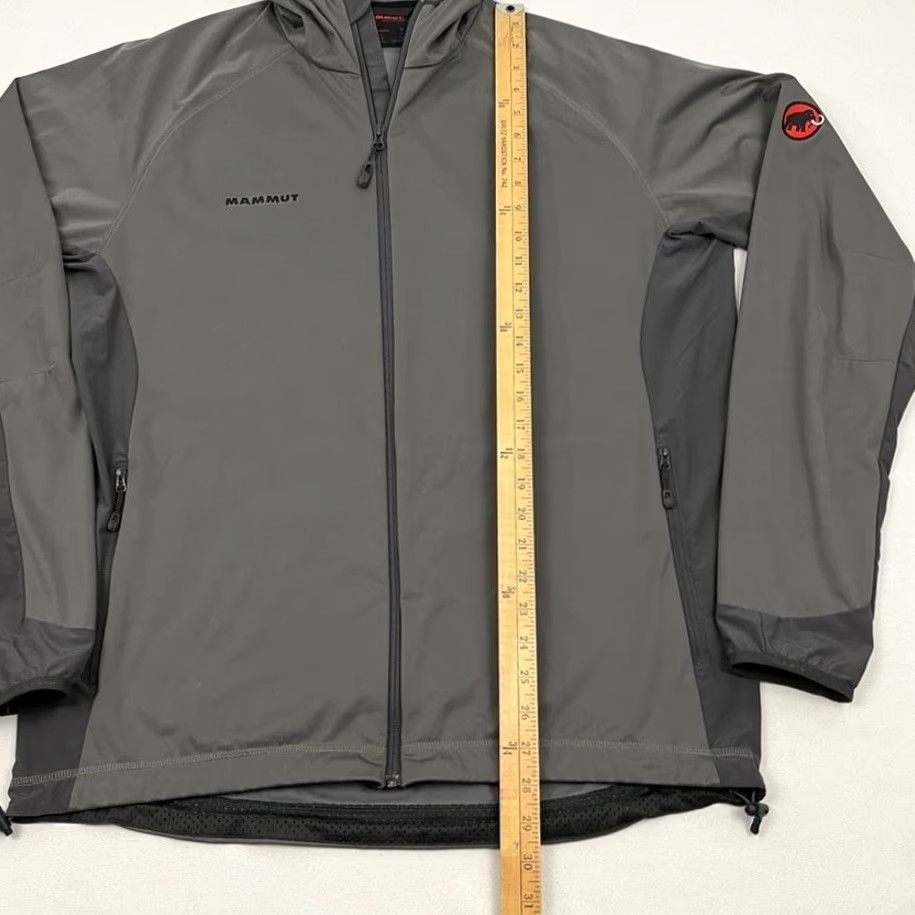 Mammut Mammut Lemah Hoody Jacket Men XL Gray Midweight Softshell Full Zip Hooded Hiking Overshirt Size US XL / EU 56 / 4 - 5 Thumbnail