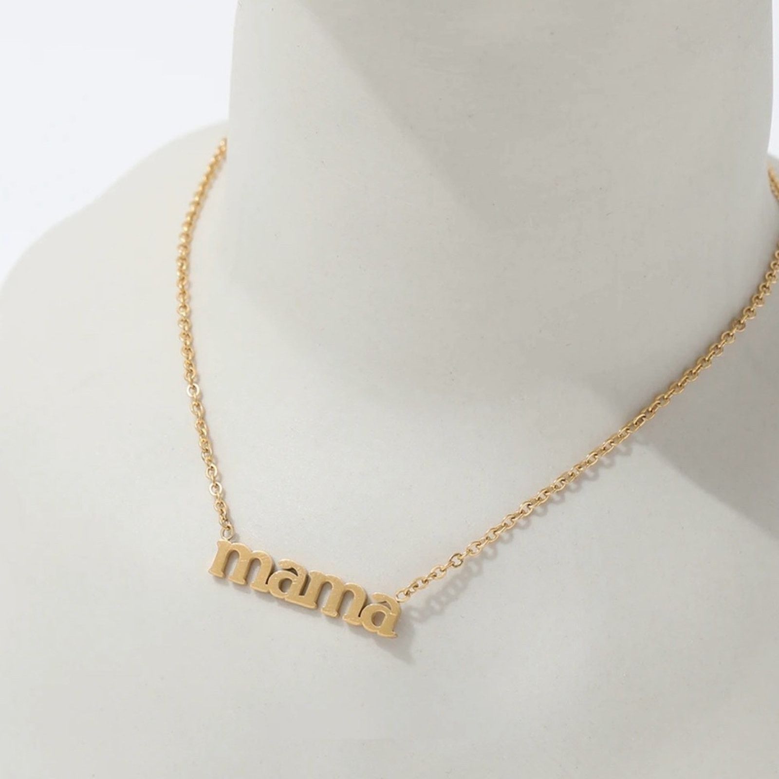 Other NEW mama 18k gold plated stainless steel necklace! Size ONE SIZE - 2 Thumbnail