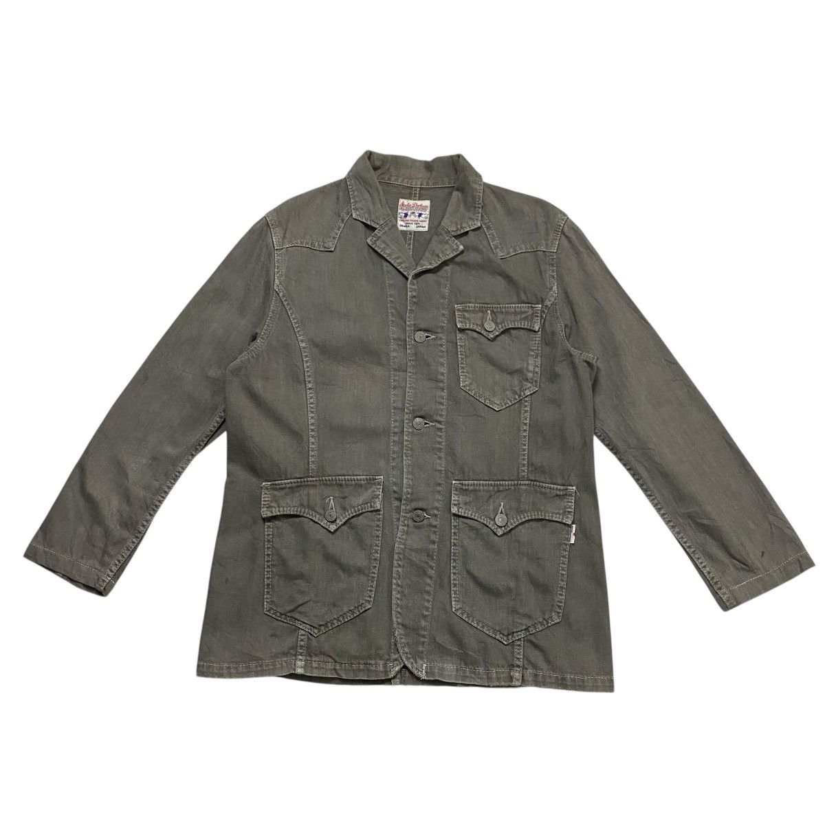 Japanese Brand Studio D Artisan Union Made Button Up Thick chore Jacket Size US M / EU 48-50 / 2 - 1 Thumbnail