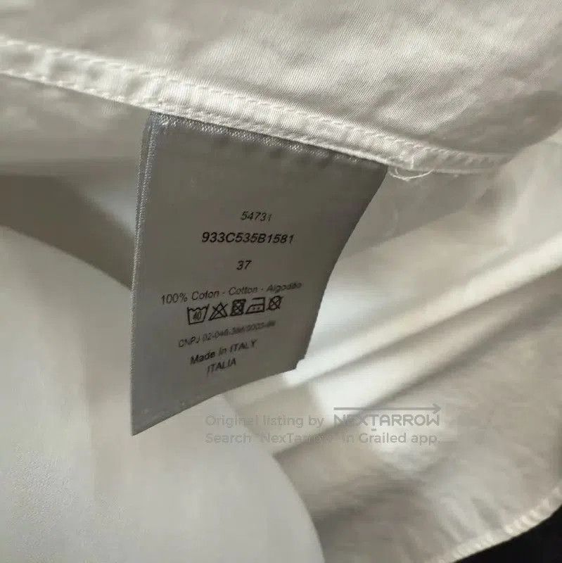 Dior Dior White Cotton Long Sleeve Shirt for Women . Size M / US 6-8 / IT 42-44 - 4 Thumbnail