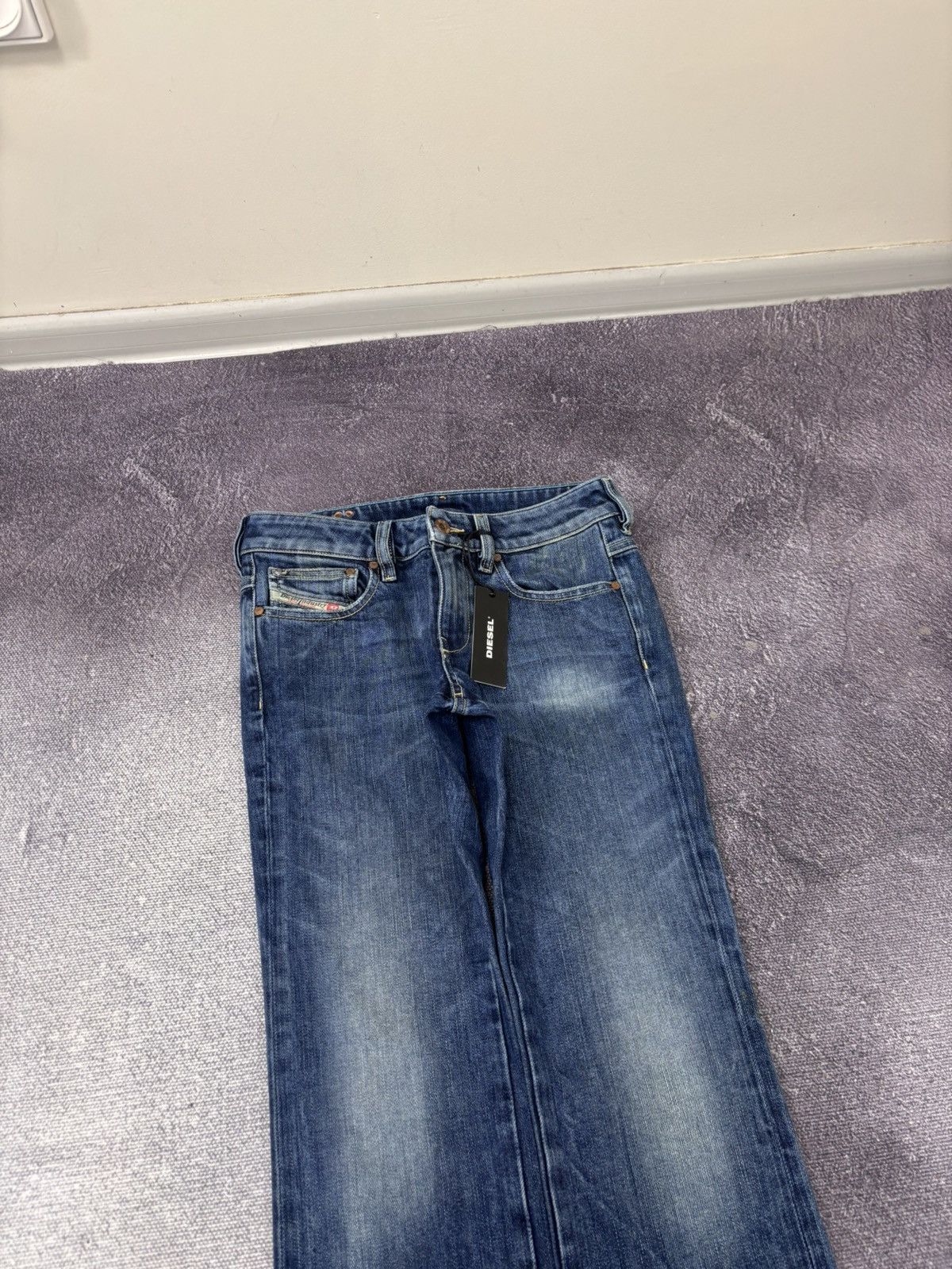 Adidas × Diesel Diesel X Adidas Sample F/W08 NWT Women’s Blue Denim Jeans Size 28" / US 6 / IT 42 - 4 Thumbnail