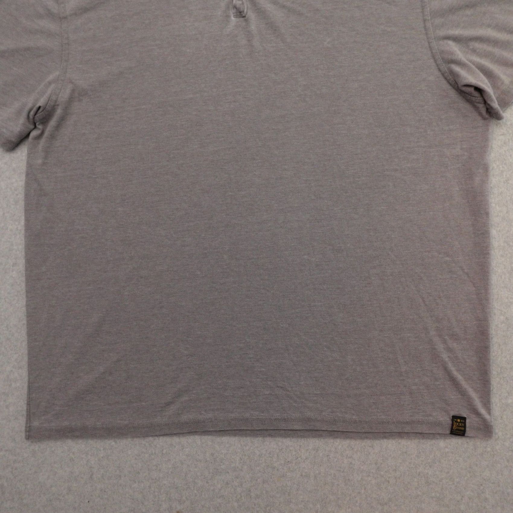Lucky Brand Lucky Brand Tshirt Mens 2XL Gray Crew Neck Short Sleeve Vintage? Size US XXL / EU 58 / 5 - 7 Thumbnail