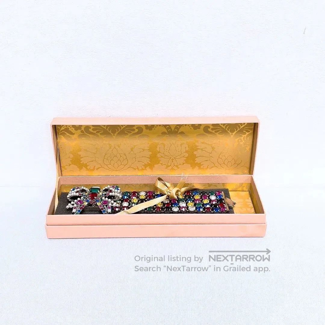 Miu Miu Miumiu Colorful Bow Rhinestone Bracelet. Size ONE SIZE - 6 Thumbnail