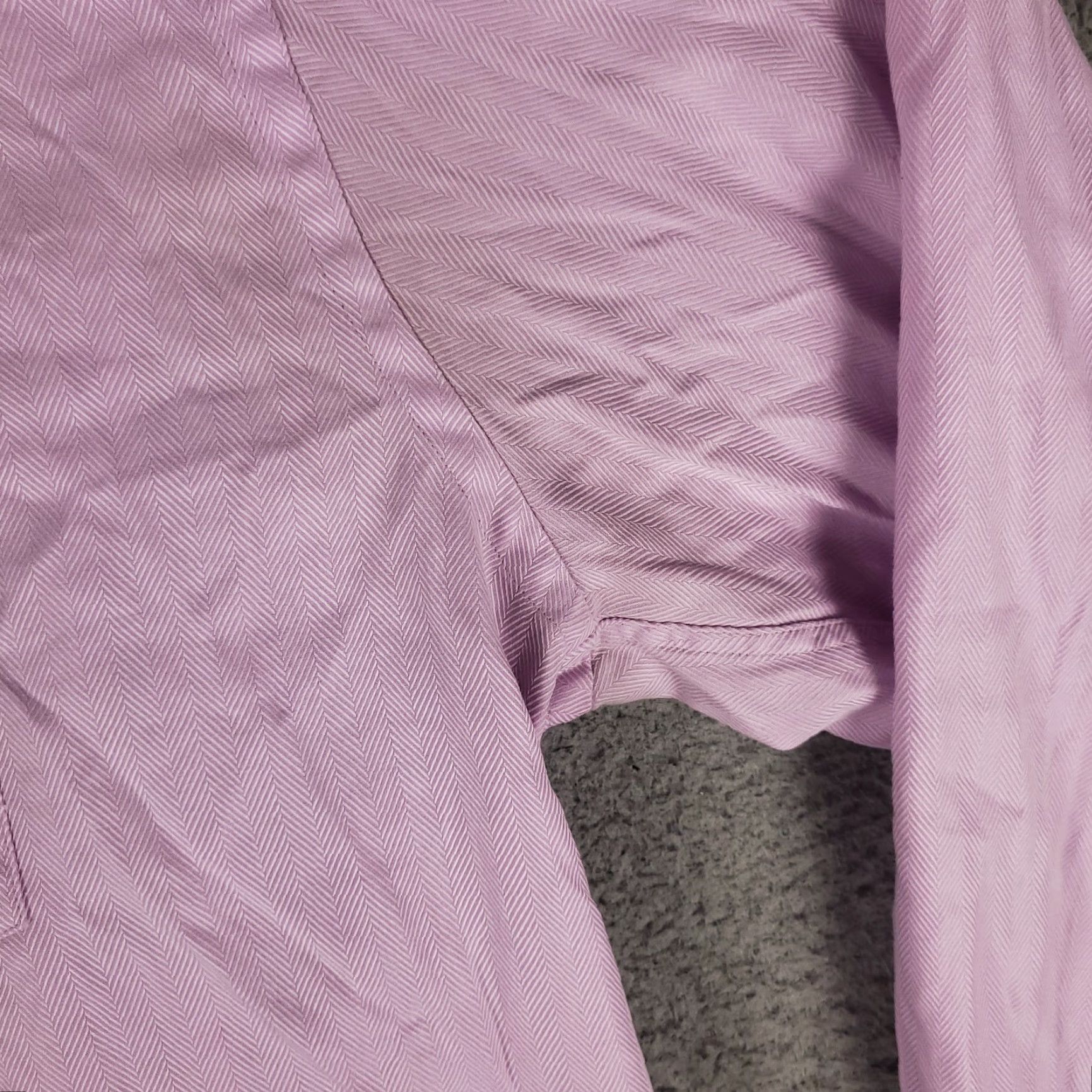 Faconnable Façonnable Button-Up Shirt Mens XL Purple Long Sleeve Casual Preppy Business Size US XL / EU 56 / 4 - 4 Thumbnail