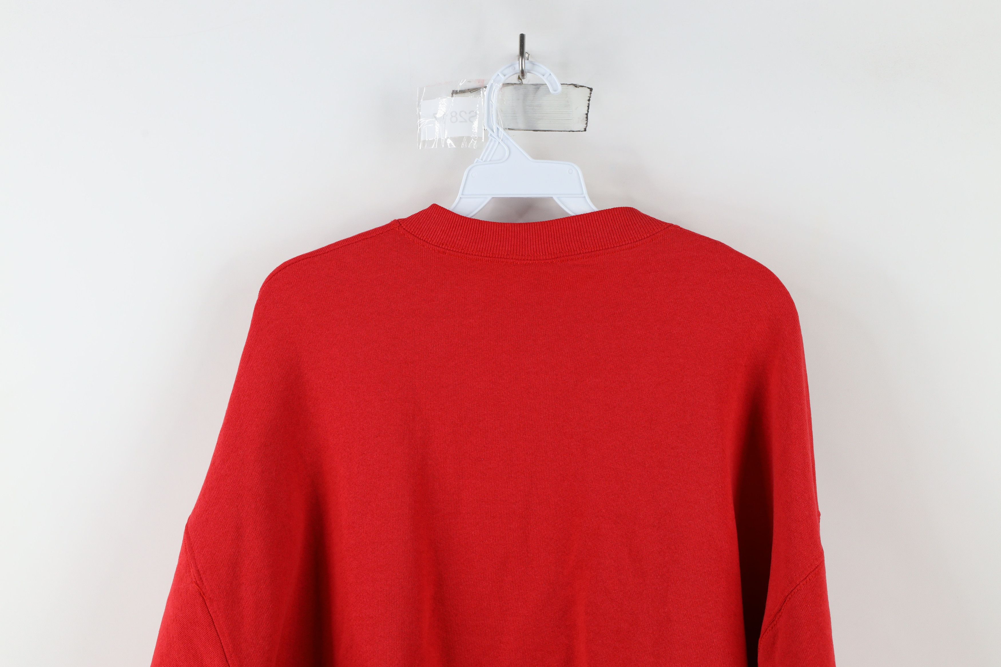 Disney × Vintage Vintage 90s Disney Mickey Mouse Crewneck Sweatshirt Red USA Size US XL / EU 56 / 4 - 12 Thumbnail