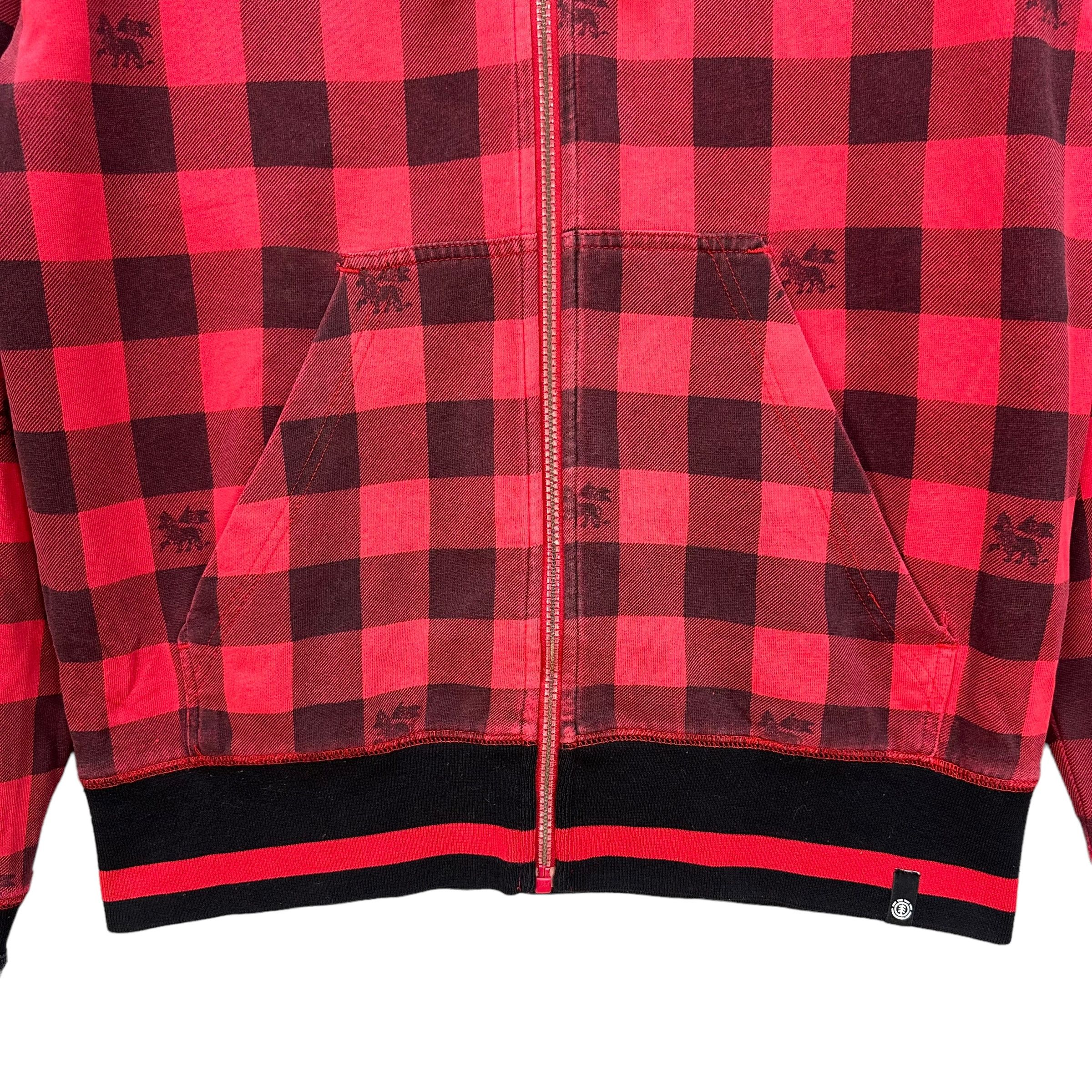 Element ELEMENT SKATEBOARDS CHECKED/PLAID ZIPPER HOODIES #8691-021 Size US L / EU 52-54 / 3 - 5 Thumbnail