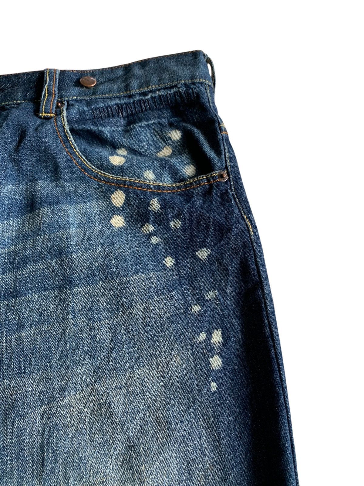 If Six Was Nine CROWN COLLECTIVE BIG SKULL PUNK JAPANESE DISTRESSED DENIM Size US 34 / EU 50 - 16 Thumbnail