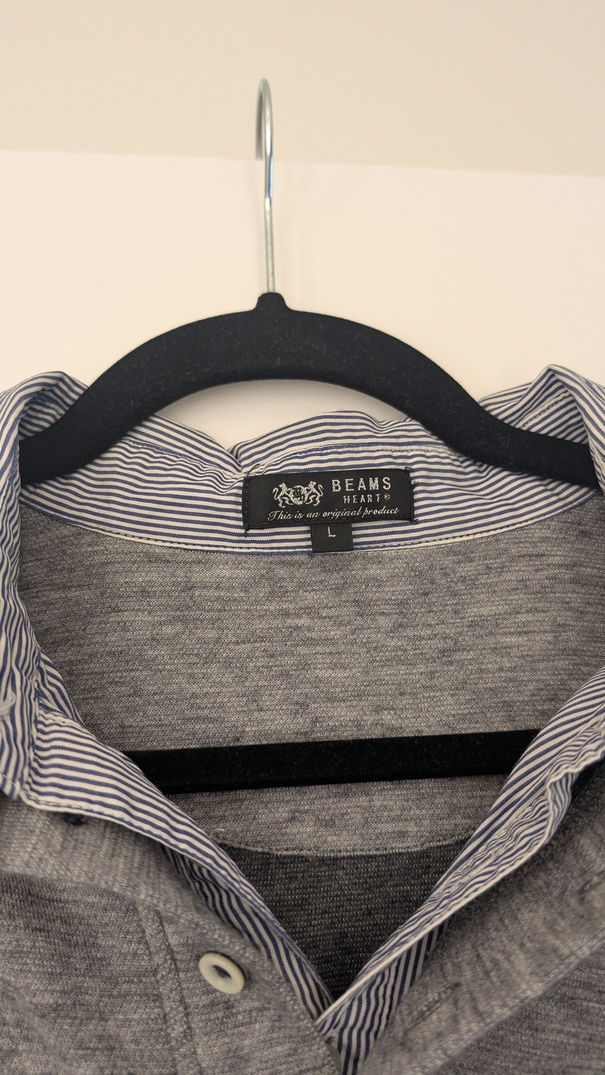 Beams Japan Beams Japan - Double Layered Striped Collar Wool Shirt - L Size US L / EU 52-54 / 3 - 2 Thumbnail